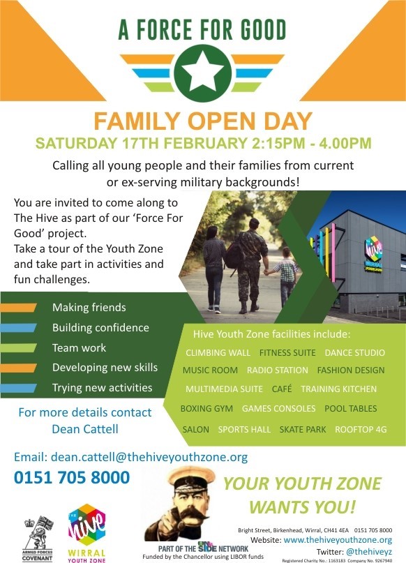 A Force For Good Family Open Day A5 Leaflet low res
