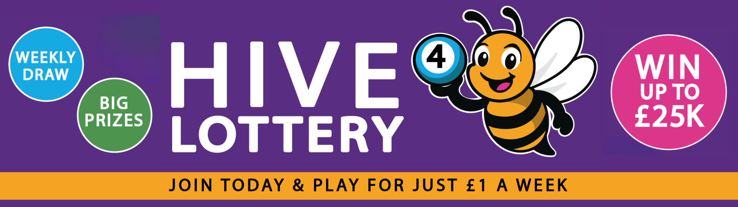 Web banner Header Lottery